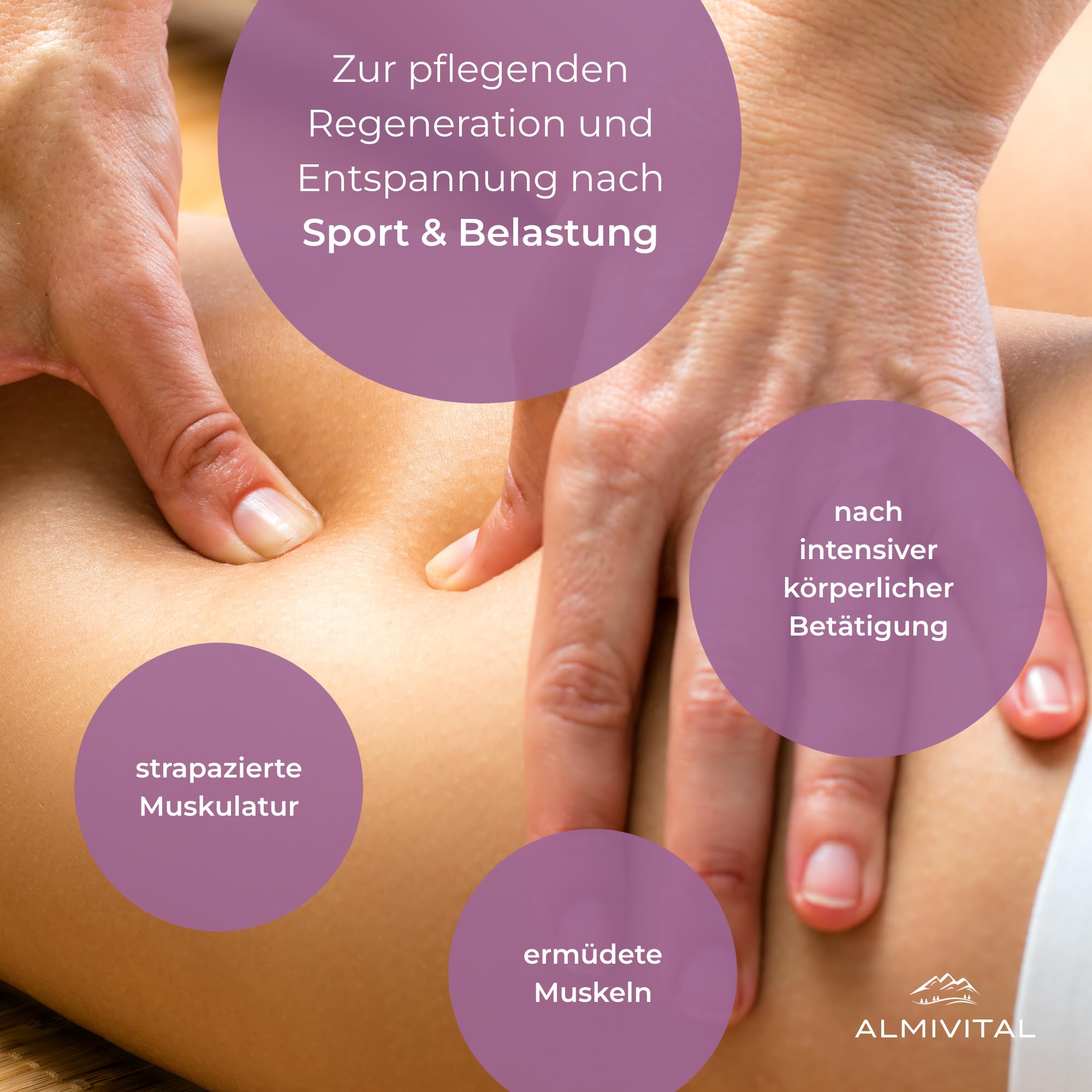 ALMIVITAL Muskel Massage-Gel mit Teufelskralle – 500 ml | Kühlgel gegen Muskelschmerzen, Gelenkschmerzen & Muskelverspannungen | Salbe für Nacken, Schulter, Rücken & Sport