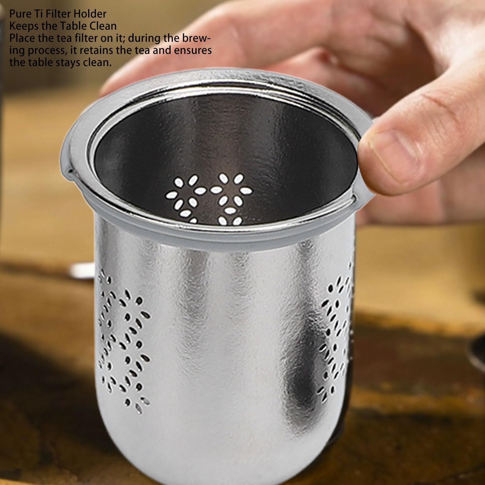 Set da tè da Viaggio Portatile con Isolamento a Doppio Strato per Lavoro, Scuola e picnic. Pure Ti 300 Ml Design Moderno