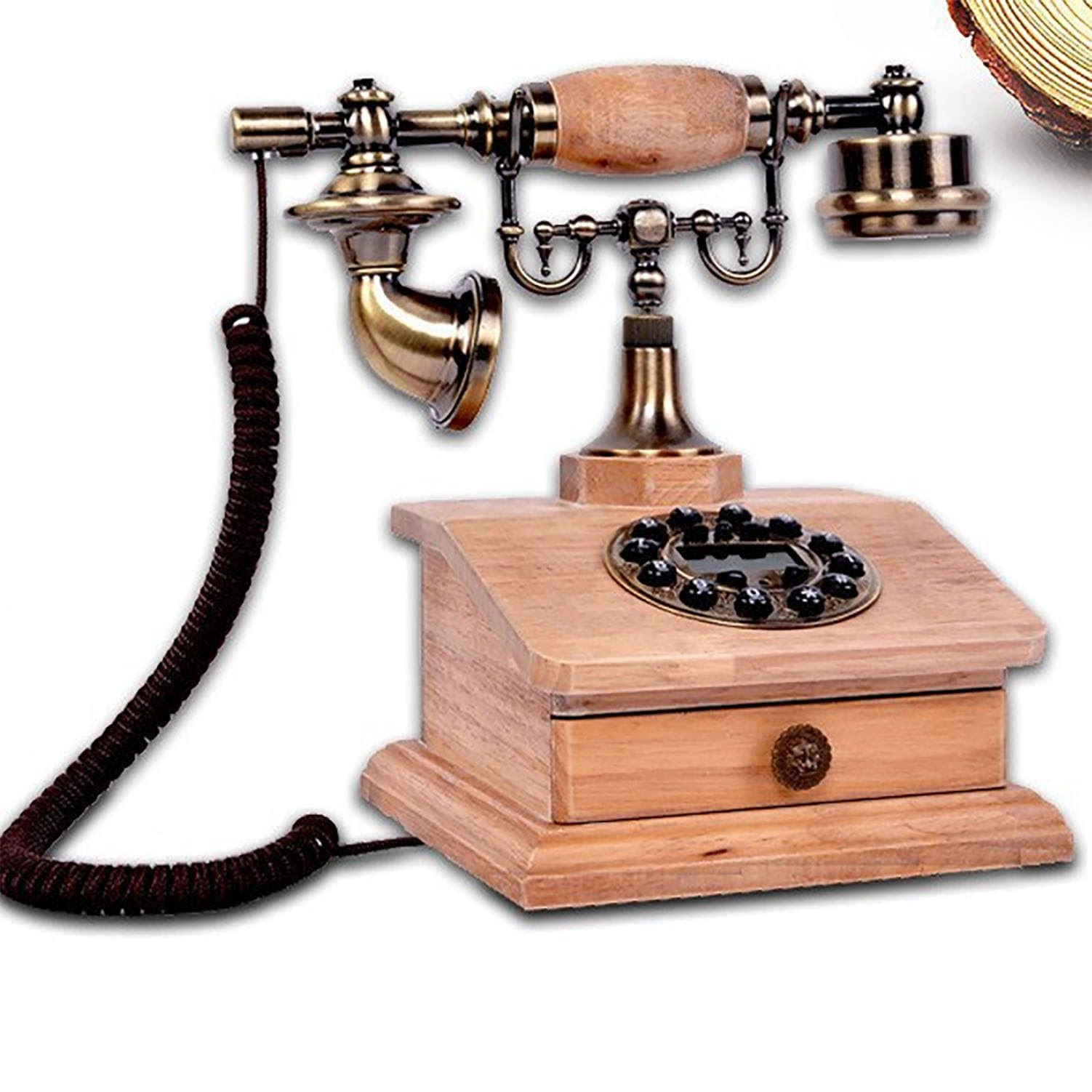 Téléphone fixe vintage robuste pour briser la monotonie numérique au bureau