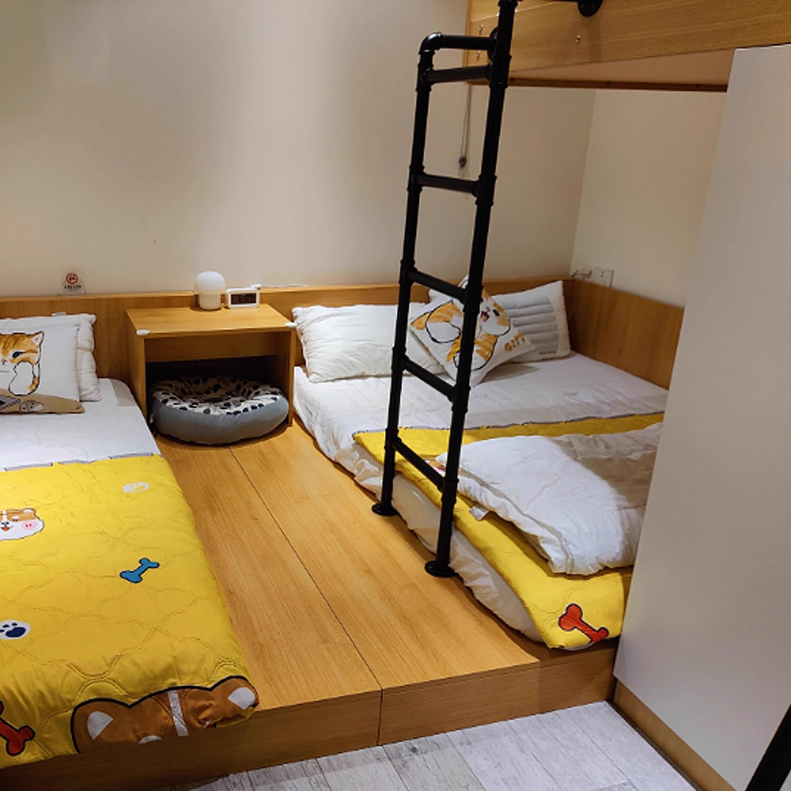 Échelle de lit superposé suspendue haute finition pour literie de 135 cm