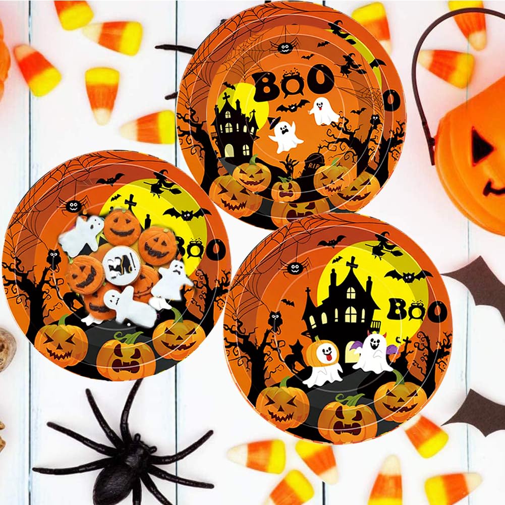 Bikasun Set Di Stoviglie Per Feste Di Halloween 16 Ospiti, Bicchieri - 6