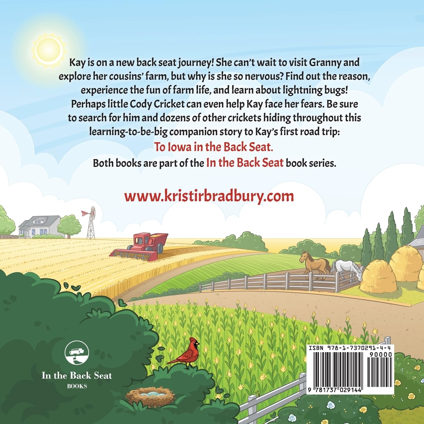 To the Farm in the Back Seat: A Book about Farms, Cousins, Fireflies, and Emotions (In the Back Seat Series)