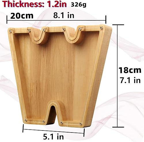 Miniatura 55 de TAONE Hucha personalizada para niños con grabado láser, alcancía de madera personalizada