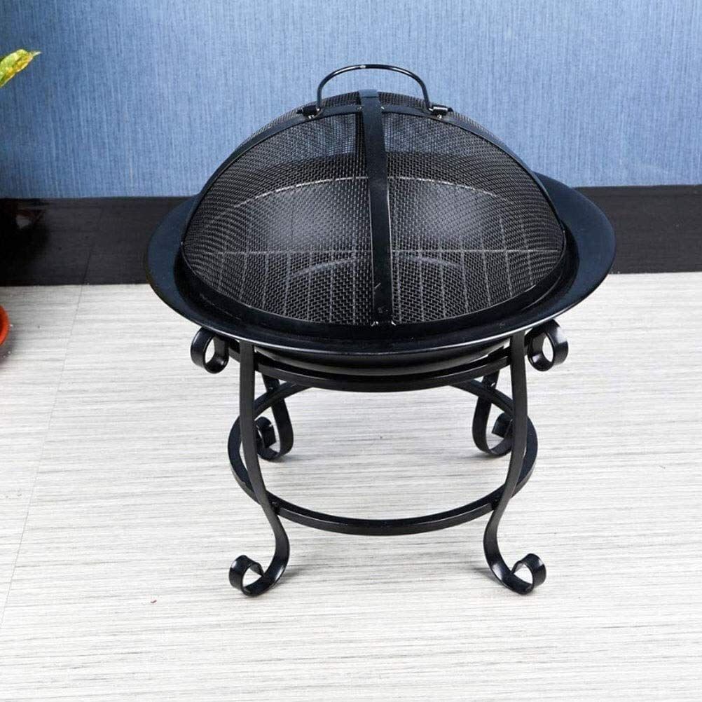 Braciere a Legna per Esterni Braciere da Giardino Patio Esterno Rustico Ciotola Rotonda autoportante Pesante