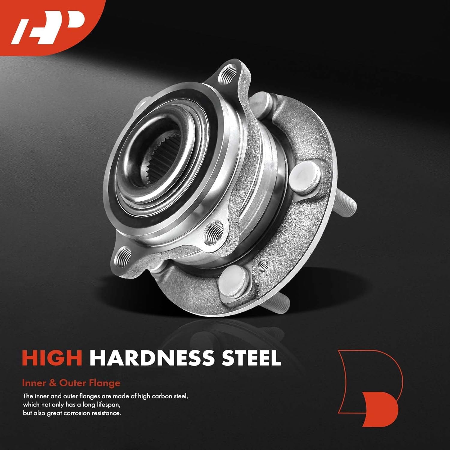 A-Premium Rear Wheel Bearing and Hub Assembly with 5-Lug Compatible with Hyundai Santa Fe 2007-2020, Veracruz 2007-2012, Kia Rondo 2014-2017, Sorento 2011-2015 - Image 4