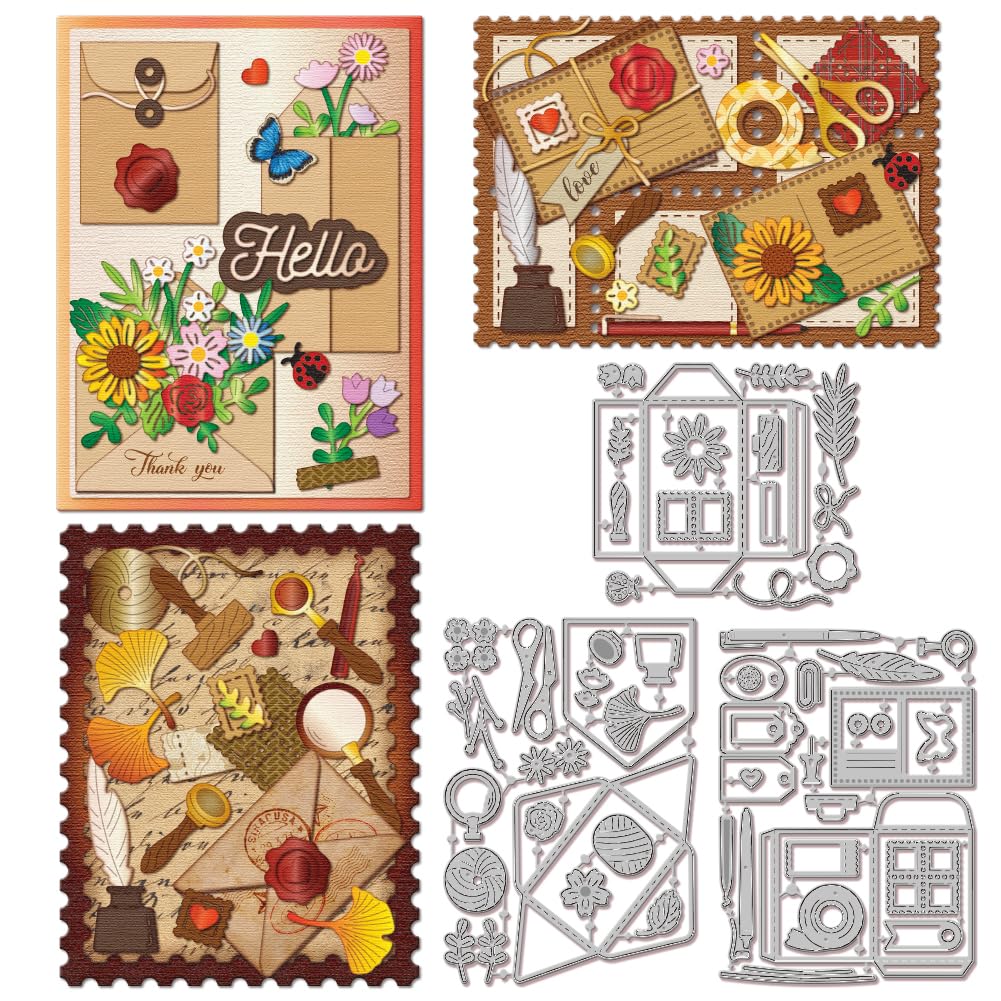 Matrices de découpe scrapbooking en métal robuste pour gaufrage fin - 8