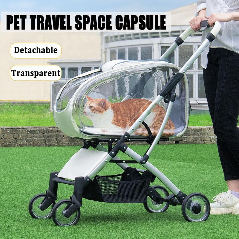 Cochecito plegable para mascotas apto para viajes y perfecto para razas pequeñas 4