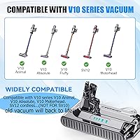 Vista 4 de Reemplazo de 7000 mAh para batería Dyson V10 SV12 7-Cell 206340 Batería compatible con V10 Animal V10 Absolute Fluffy Motorhead SV12 Aspiradora