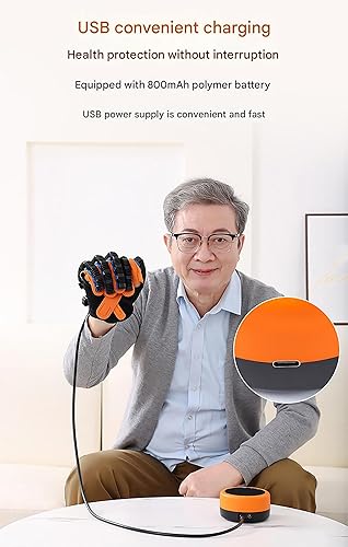 Miniatura 8 de Guantes de robot de rehabilitación, dispositivo de recuperación de mano de golpe, equipo de terapia de accidente cerebrovascular para adultos, 5
