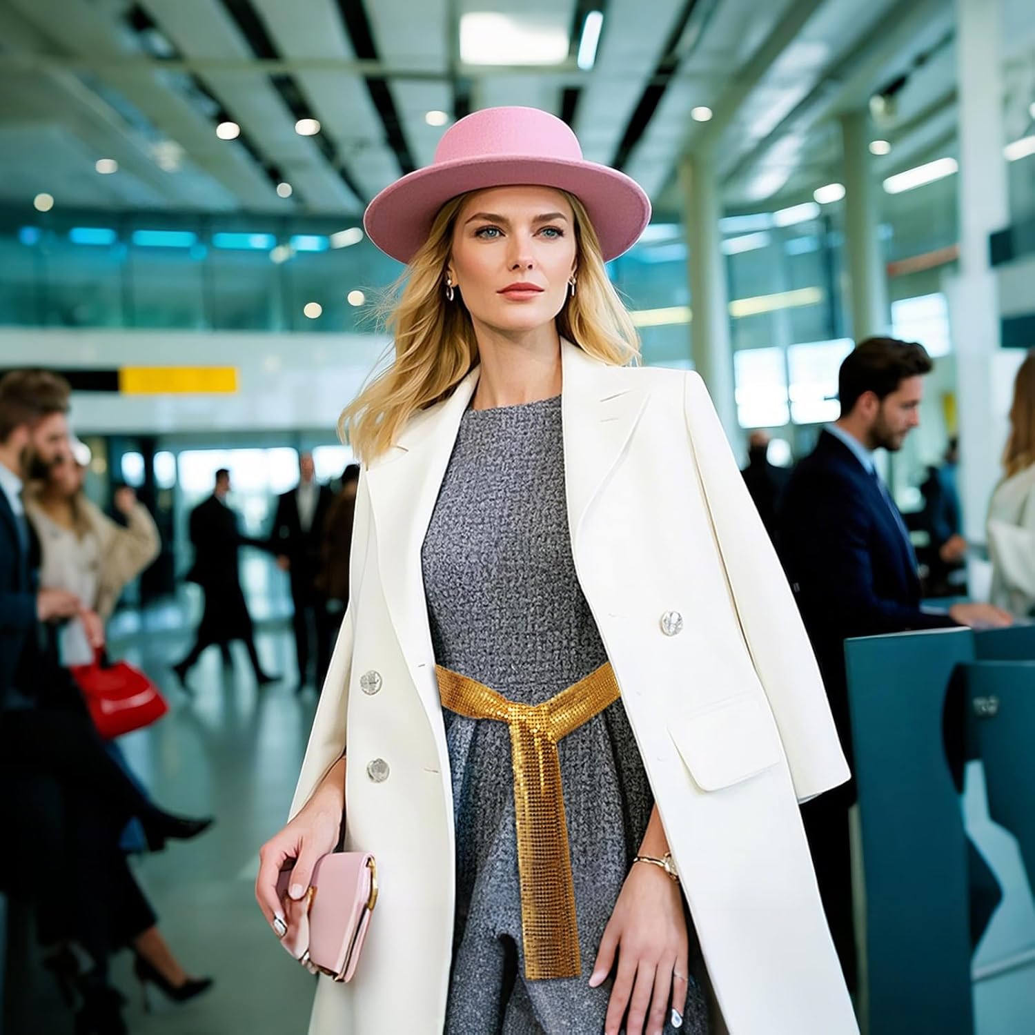 Sequin Scarf for Women Long Skinny Scarves, Sparkly Sequins Neck Tie for Women Accessories Party Banquet Daily Dress - Image 5