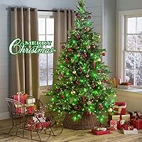 Vista 6 de JMEXSUSS Luces de Cadena de Navidad LED Verdes de 250 LED para Interiores, 91.5 pies Conectables Luces LED Verdes para Exteriores Impermeables, 8