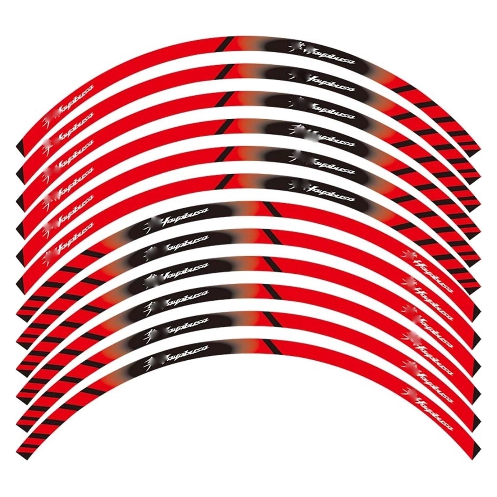 Motorcycle Sticker for S&uzuki for Hayabusa Wheel Rim Decal Wheel Stickers(6)