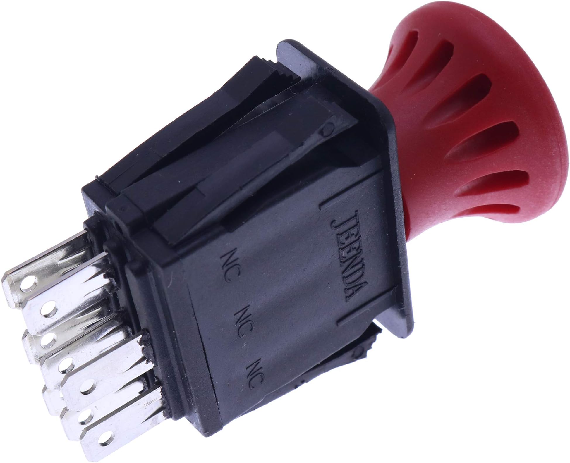 8 Terminal 10 AMP Red Clutch PTO Switch - Replacement For Dixie Chopper 4174684, Bobcat, MTD, Fits Wright Stander & Other Zero Turn Mowers