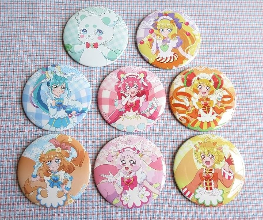 Amazon.co.jp: デリシャスパーティプリキュア ドでか缶バッジ 全