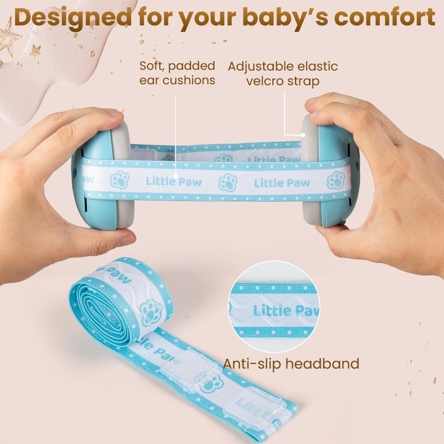 2-in-1 Baby Ear Defender for Babies Toddlers up to 36 Months - CE & UKCA Certified - Noise Reduction Earmuffs Baby Headphones Against Hearing Damage & Improves Sleep
