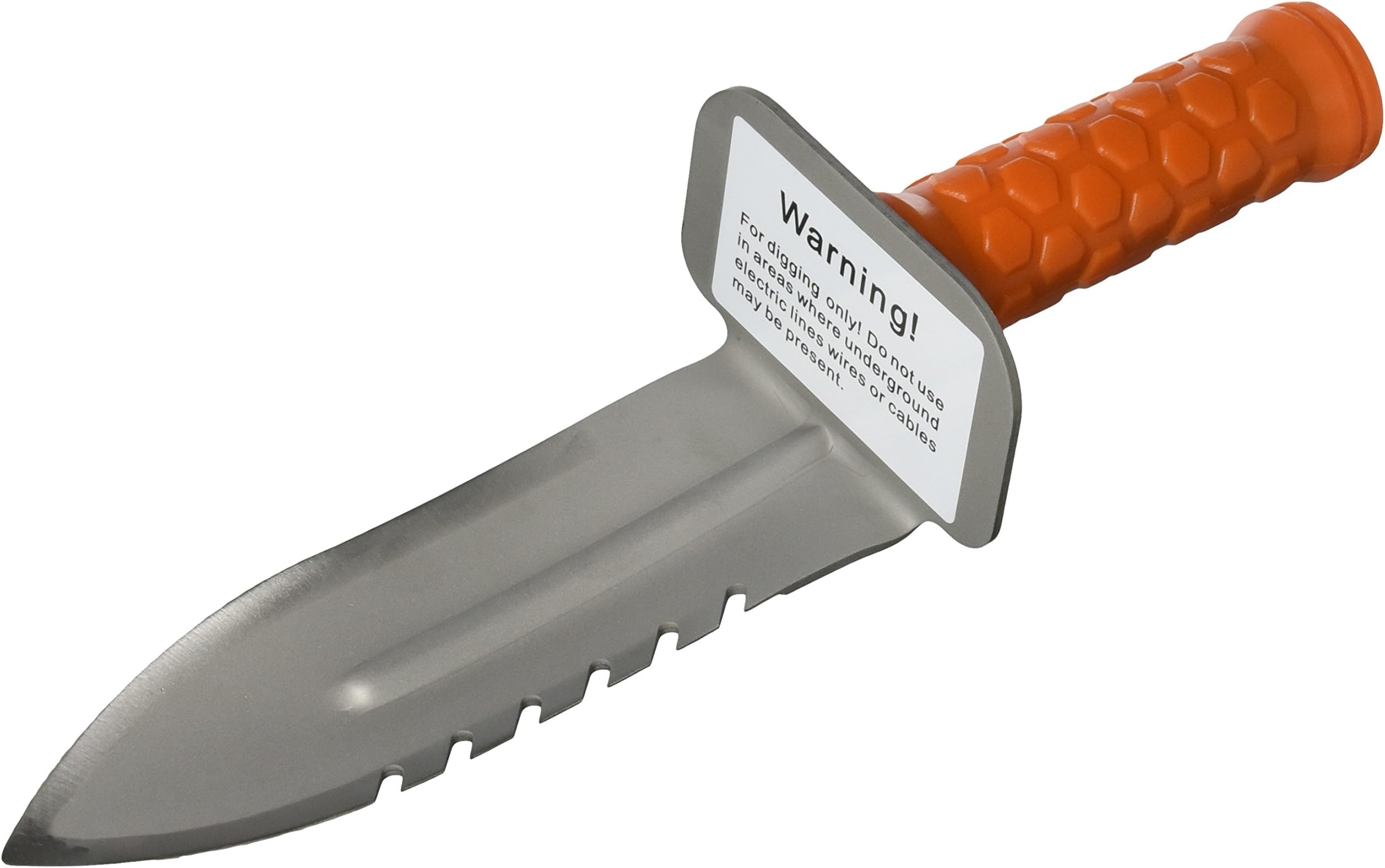 1V_1503.101 Quest Diamond Digger Tool Left Side Serrated Blade with Free Sheath, Orange