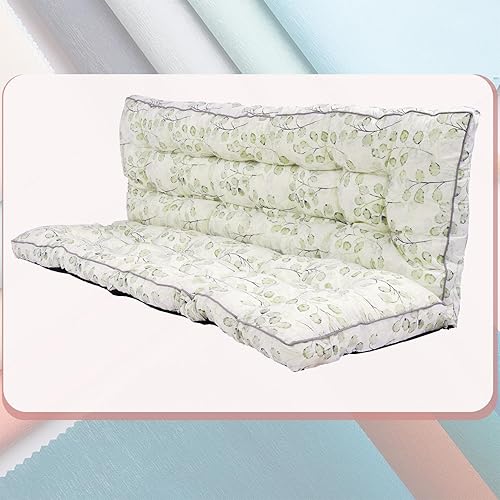 Miniatura 30 de Cojín para columpio de 2-3 plazas, cojines para exteriores con respaldo grueso de 4 pulgadas, almohadilla antidecoloración impermeable para jardín,