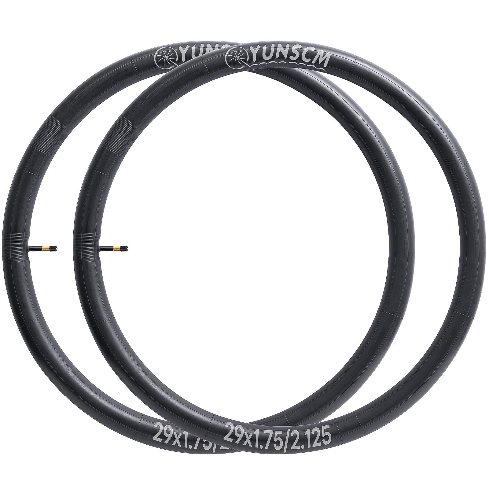 YunSCM 2PCS 47/57-622 28/29 Pulgadas cámara 28/29x1.75/1.95/2.0/2.10/2.125 AV48mm Valve Compatibles 28/29 Pulgadas Bicicleta cámaras de Aire