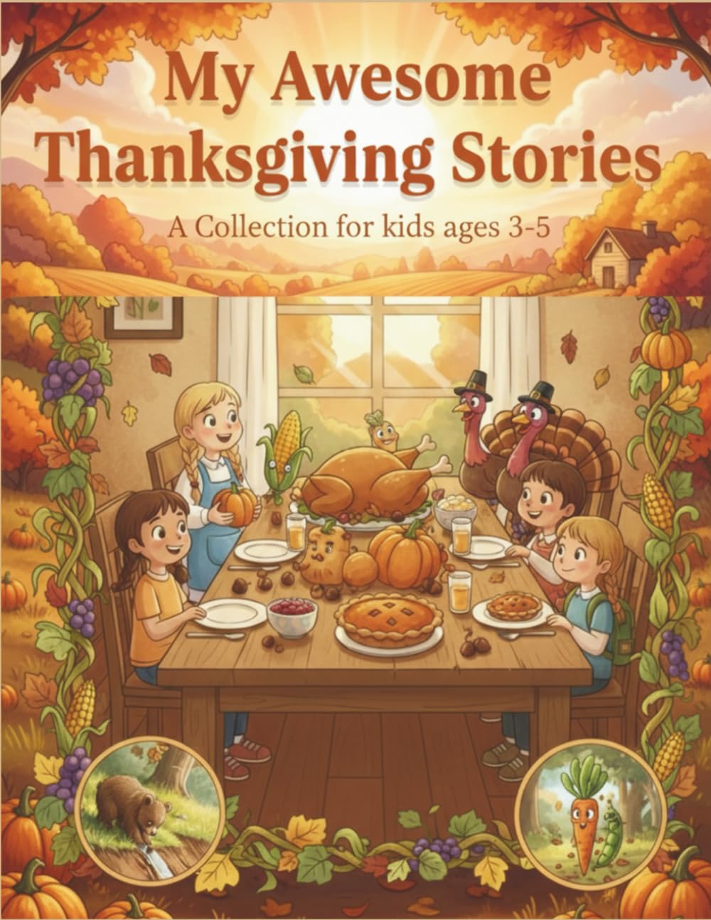 My Awesome Thanksgiving Stories: A Collection for Kids Ages 3–5: 10 Sweet and Funny Tales About Friendship, Gratitude, and Thanksgiving Fun for Toddlers and Preschoolers