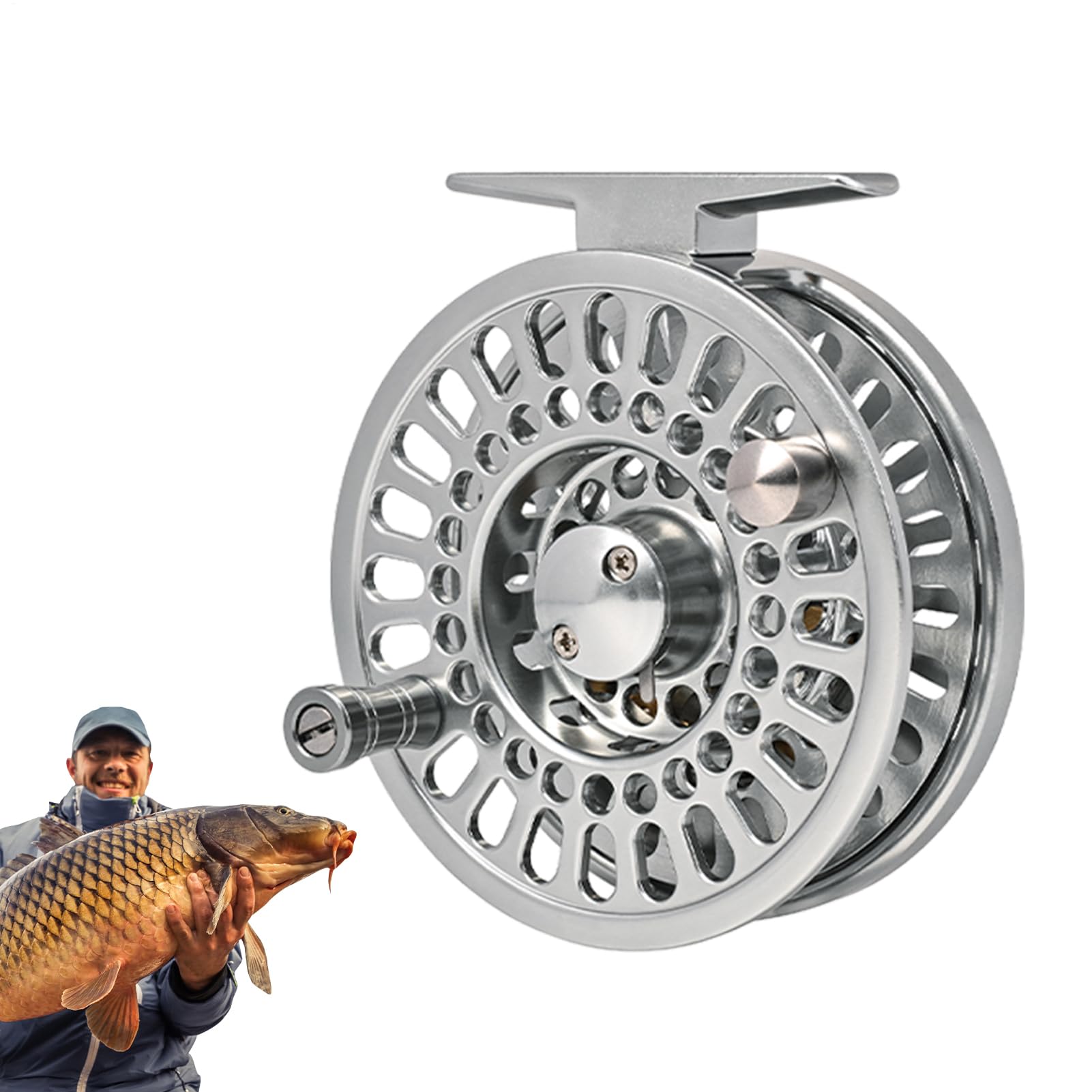 Angelrollen Leichtgewichtiges Angelgerät und Zubehör für Angler | Baitcaster Rollen Geeignet für Süßwasser, Seen, Bäche, Teiche und auch im