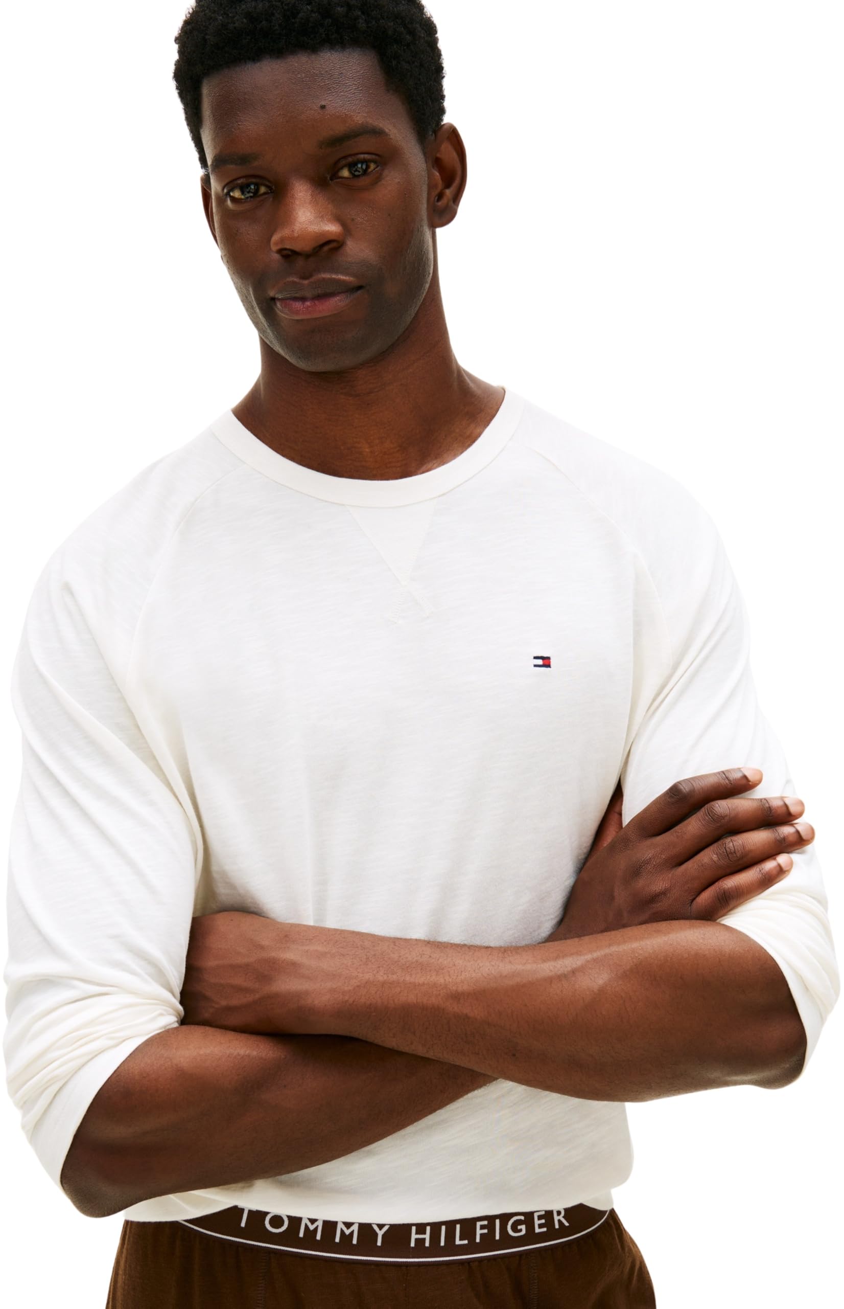 Tommy Hilfiger Conjunto de Pijama Hombre Jersey Cuffed de algodón