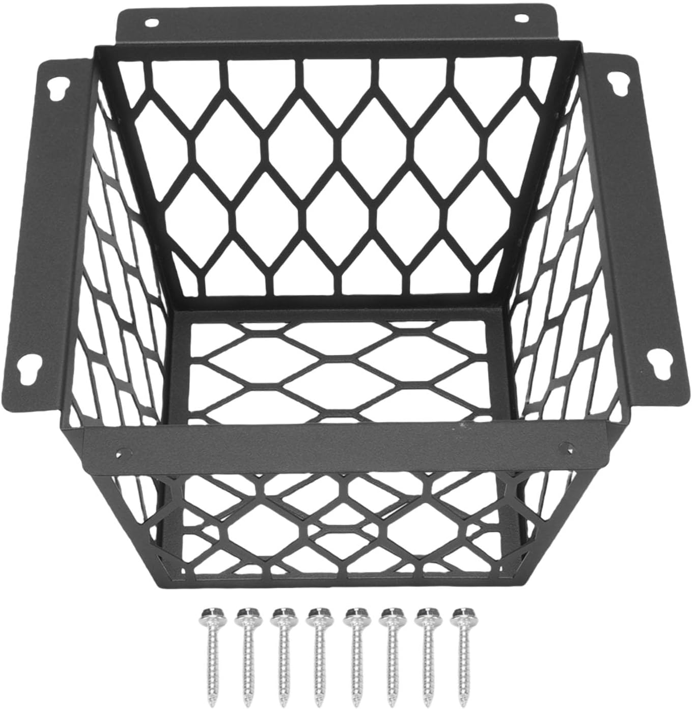 Universal Bird Guard, Dryer Vent Cover Guard Fits 3 inch to 4 inch Vent Hoods, Exhaust Fan Ventilation Cover, Outside Universal Steel Ventilation Bird Cage for Exhaust Fan Cover (Black)