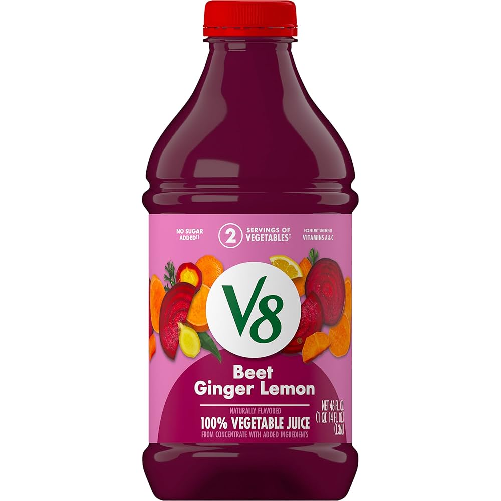 Amazon.com: V8 Beet Ginger Lemon 100% Vegetable Juice, 46 fl