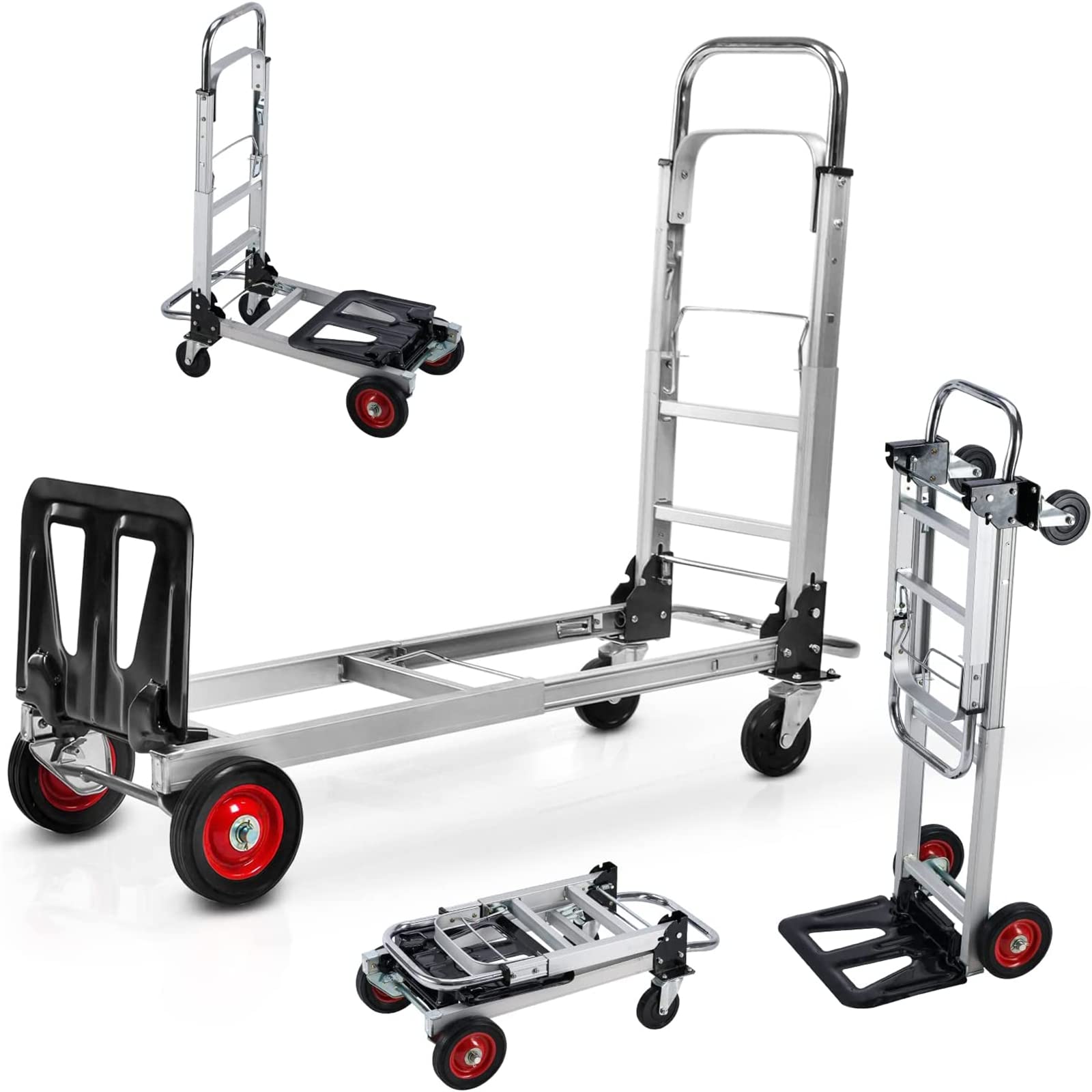 Chariot de camping pliable en alu pour transporter le bois et le matériel