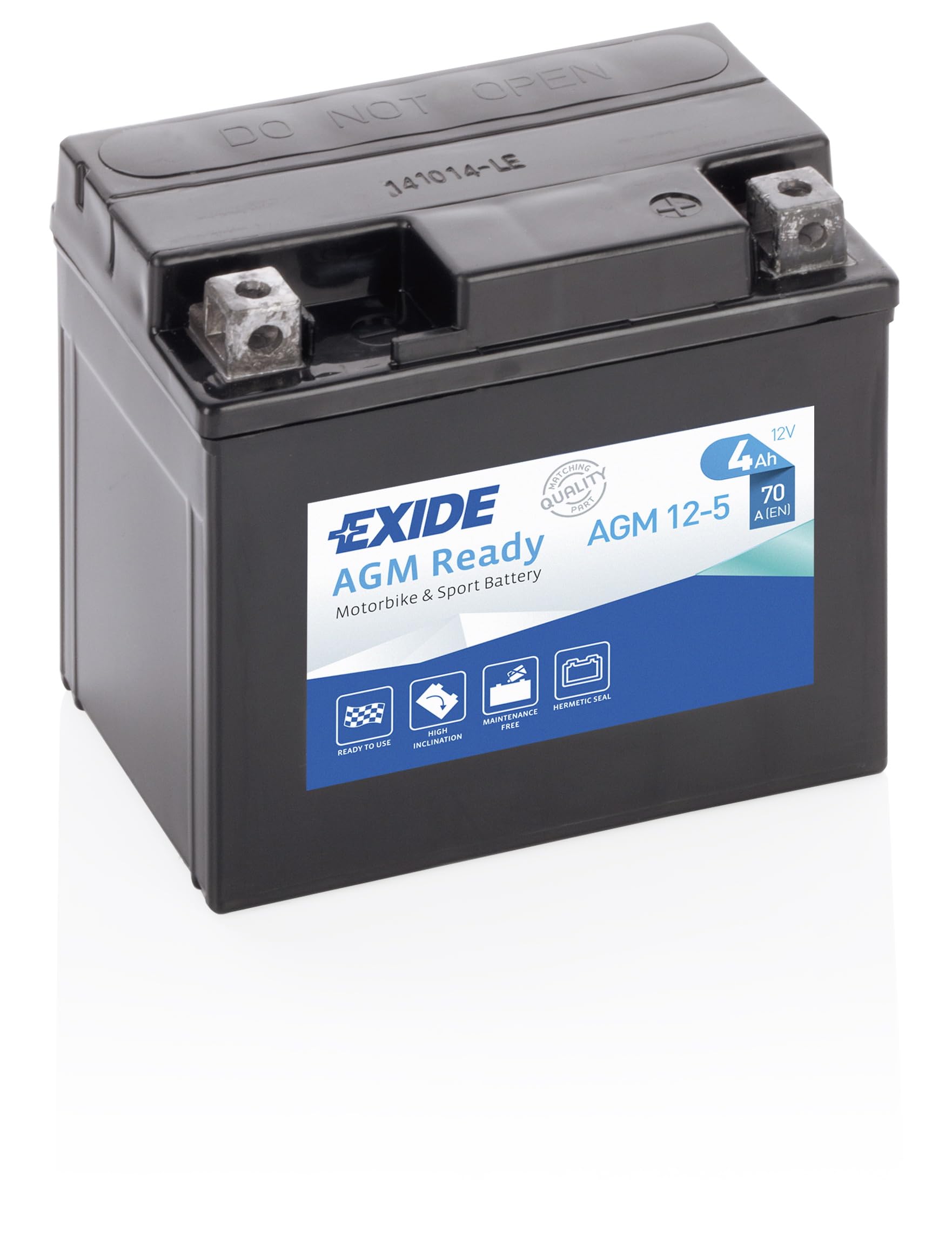 Batterie EXIDE MOTO AGM12-5 12 V 4 AH 70 AMPS EN
