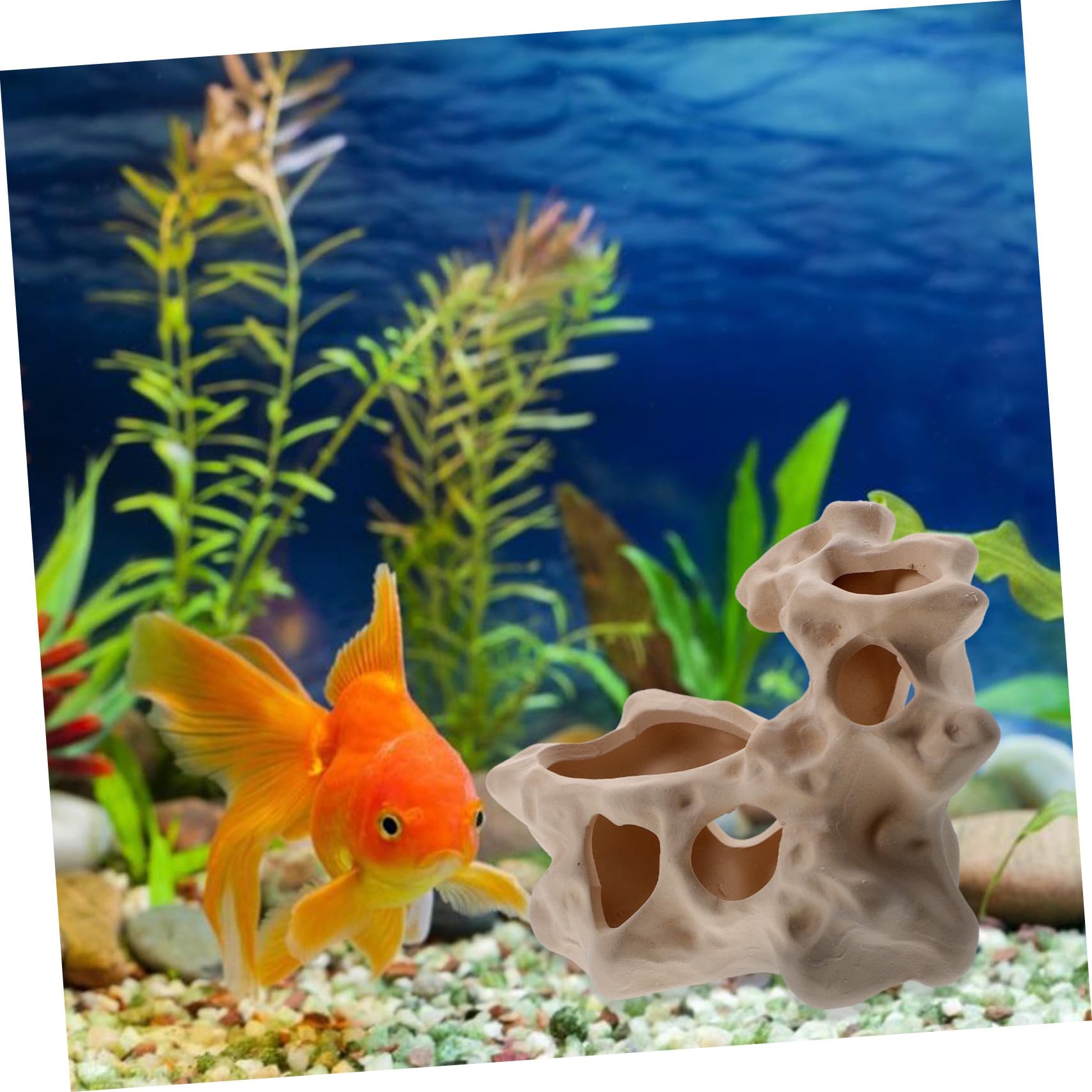 Keramikhöhle für Aquarium Fische und Garnelen, 1 Stück, Höhlenförmig