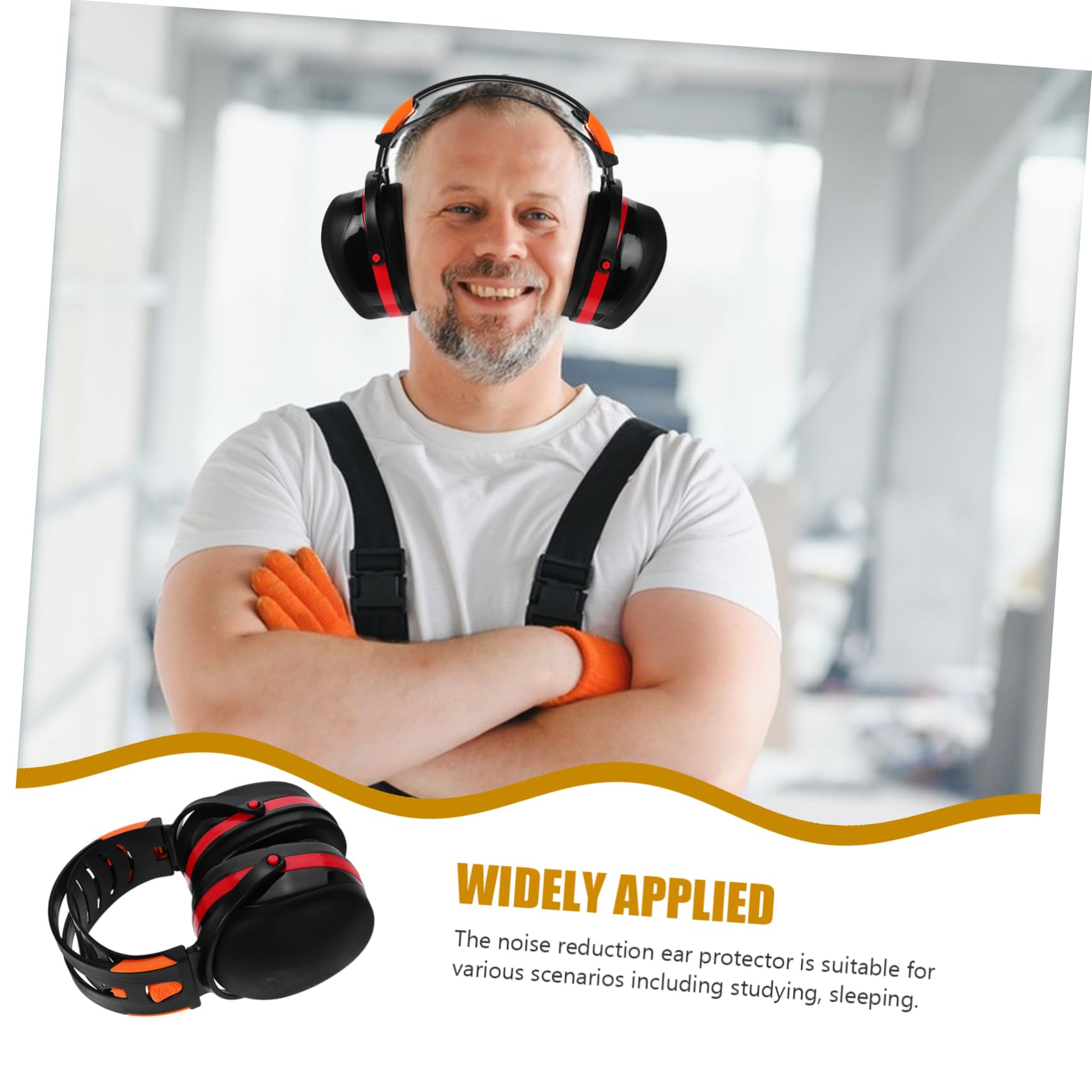Homoyoyo 4piezas Auriculares Aislantes De Ajustables Para Dormir y Estudiar Protección Para Tiro y Industrial Earcups Cómodos Para Reducción De