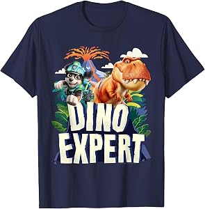 Paw Patrol: The Dino Movie Rex and Timmy Dino Expert T-Shirt