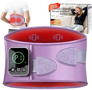 Graphene Cordless Heating Pad with Massager for Back FSA Eligible HSA Gift