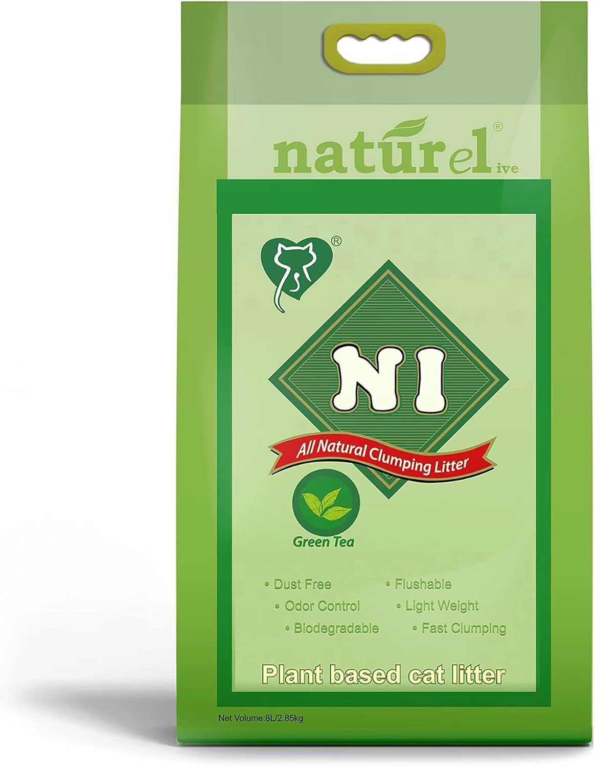N1 NatureLife Tofu Cat Litter 8L/2.85kg Natural, Biodegradable, Clumping, and OdorControl