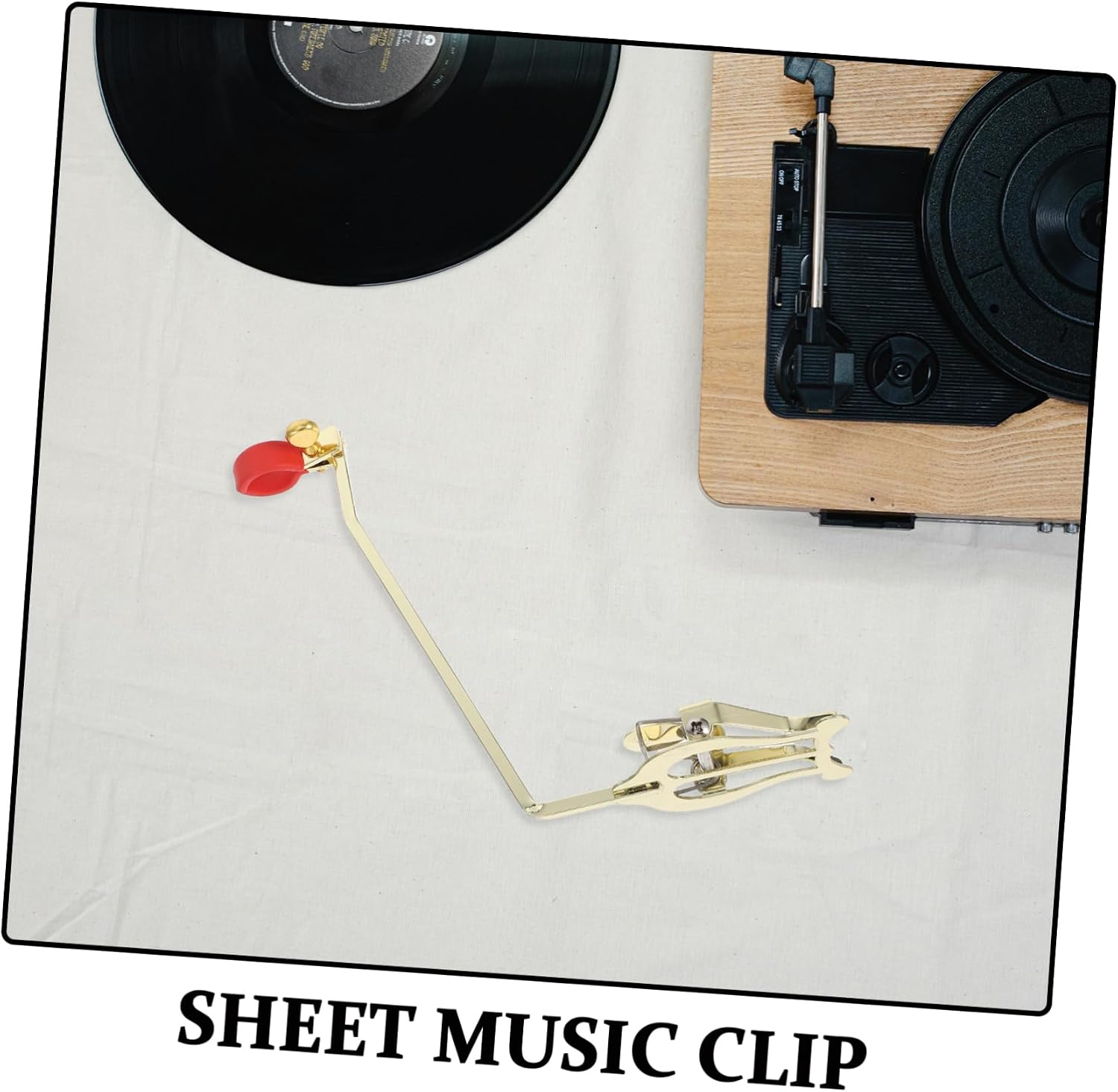 Portable French Horn Music Lyre Clip Durable Sheet Music Holder for Marching Band Trombone and Clarinet Secure Grip for Easy Reading