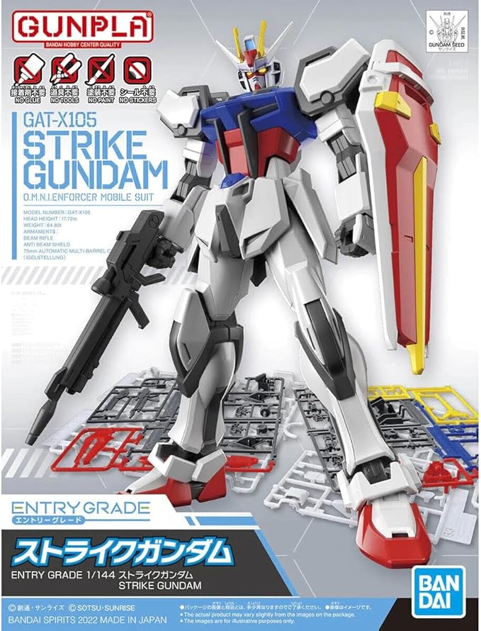 Bandai Hobby Strike Gundam Entry Grade 1/144 Kit miniatura 6