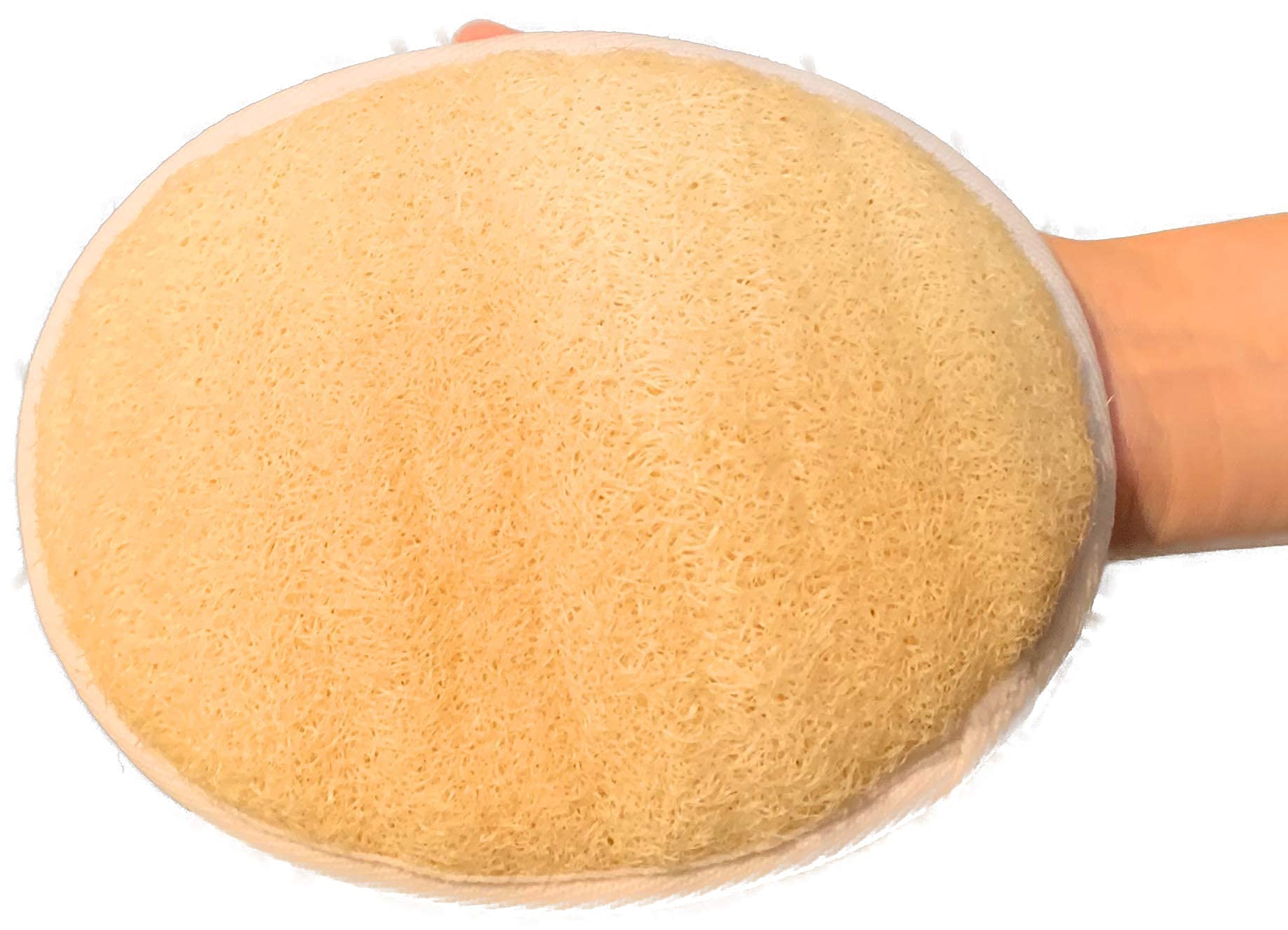 6 pz/set – 4 pennelli da bagno esfolianti naturali luffa luffa luffa lufa su un bastone – con manico lungo in legno per la schiena – 2 XL grande esfoliante – Spugna per doccia corpo schiena scrubber