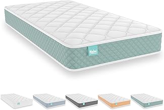 Nalui - Memory Foam Cot Mattress 120 x 60 cm Baby One HR Adapt Foam, Breathable 3D Fabric and Hypoallergenic Stretch Fabric, Oeko-Tex® Certified | Made in Spain. Height ±12cm, Aquamarine