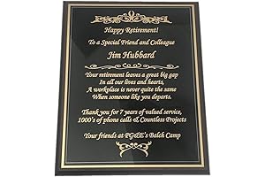 Wooden Retirement Plaque - Engrave Your Legacy