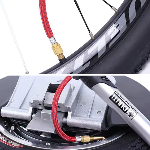 Miniatura 3 de Manguera de extensión de inflador de bomba de aire para válvula Schrader, manguera de alta presión de 6.5 pulgadas para bicicleta de montaña,