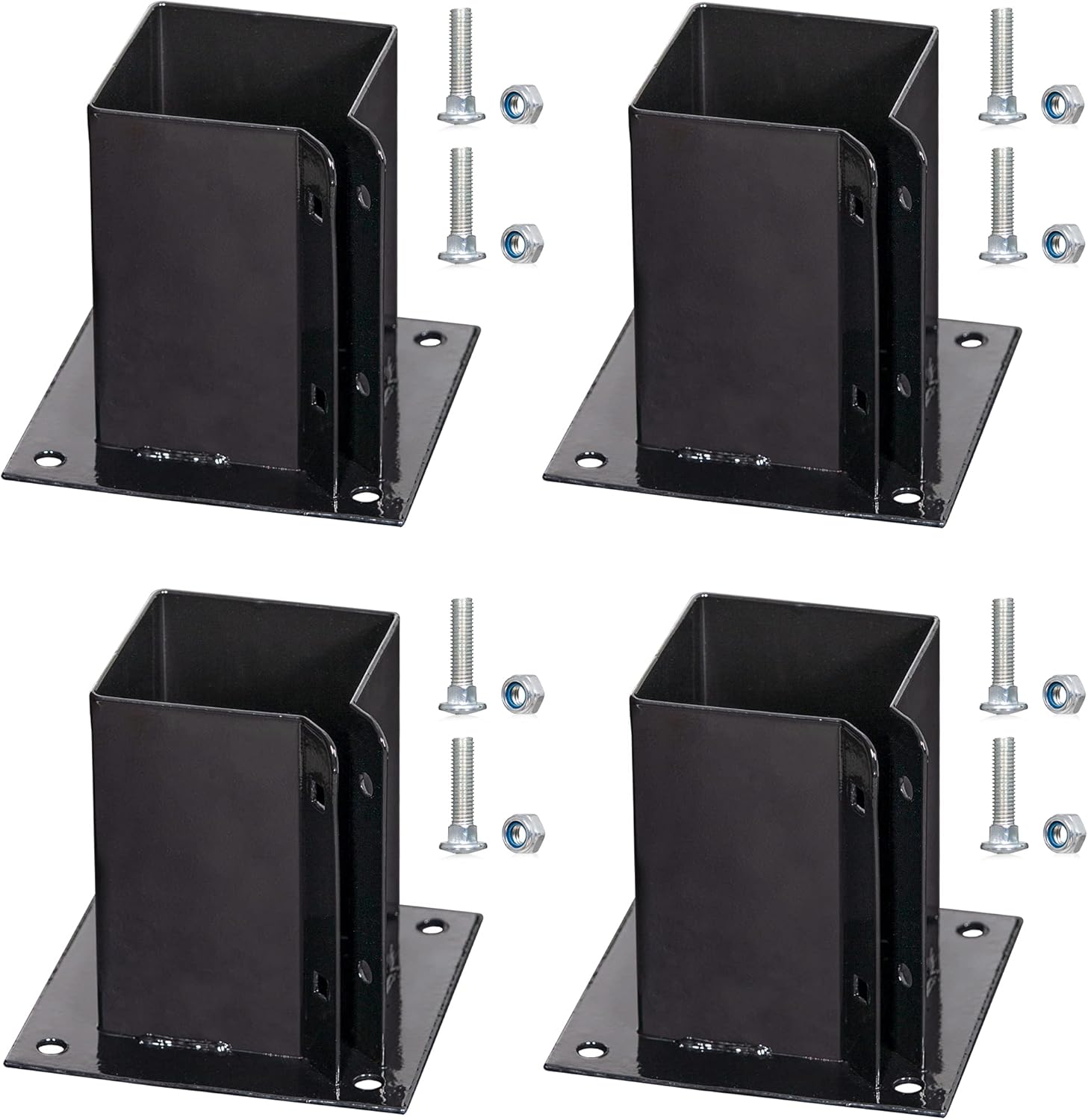 Buy Heavy Duty 4x4 Inches Wood Posts Base Cover 4 Pcs, Inner Size 3