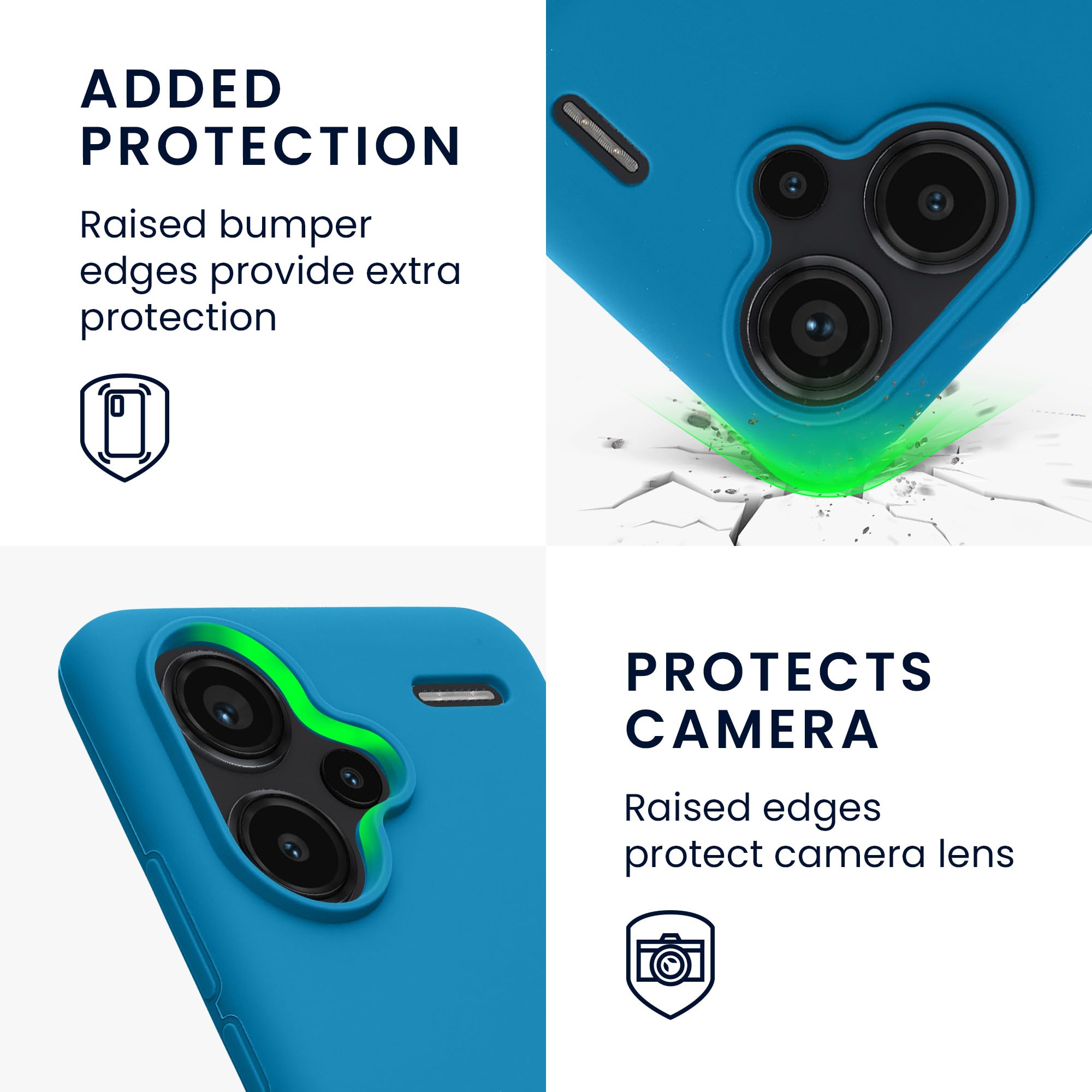 kwmobile Case for Xiaomi Redmi Note 13 Pro+ 5G / Redmi Note 13 Pro Plus 5G Case, Soft Cover, Shockproof Silicone - Image 3