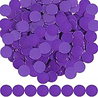 Vista 17 de Coopay 300 unidades de 10 colores de plástico para contadores de aprendizaje, discos de conteo de fichas de bingo para práctica de matemáticas