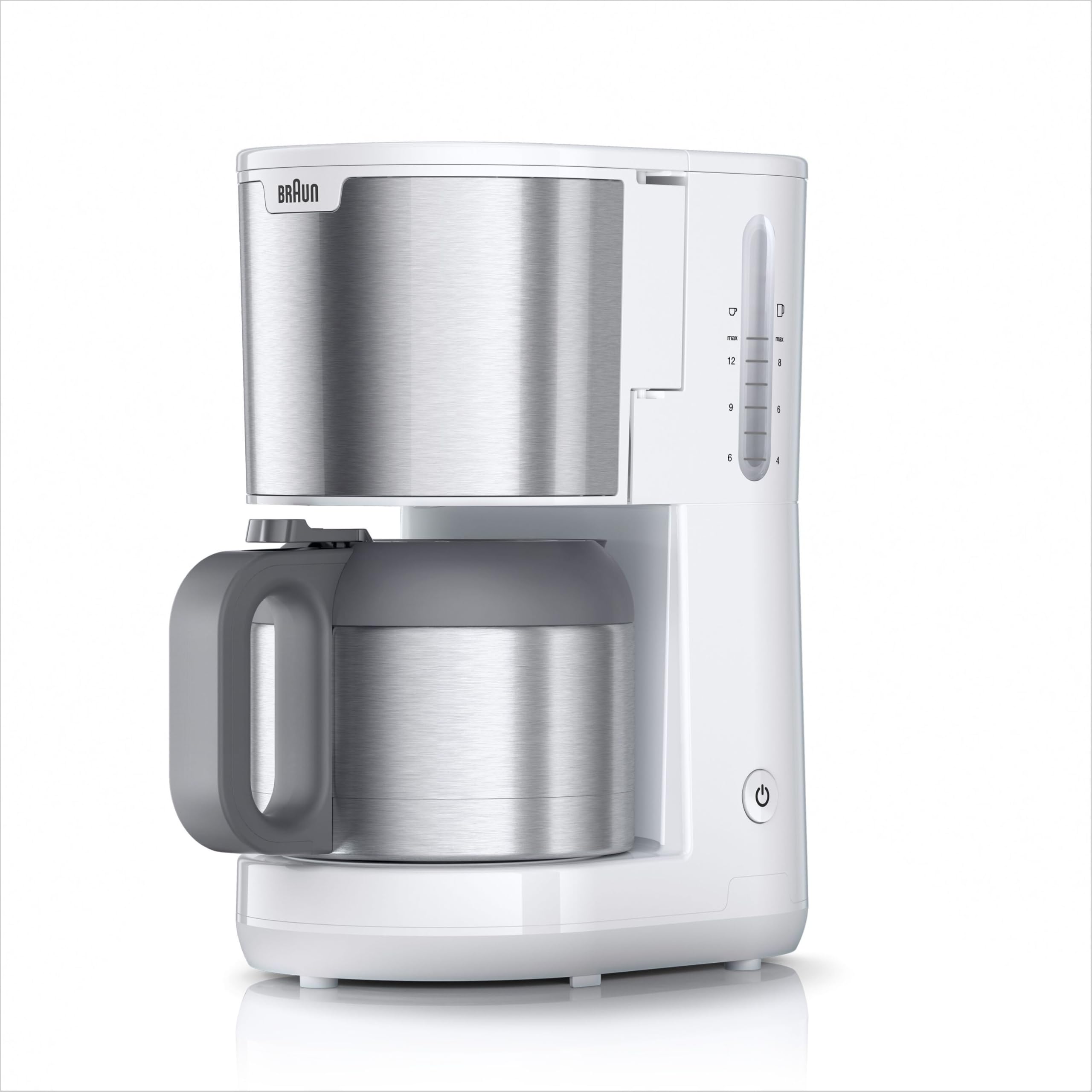 Braun KF1505 WH, cafetière goutte à goutte, 1000 W, 1,2 L, 9 tasses