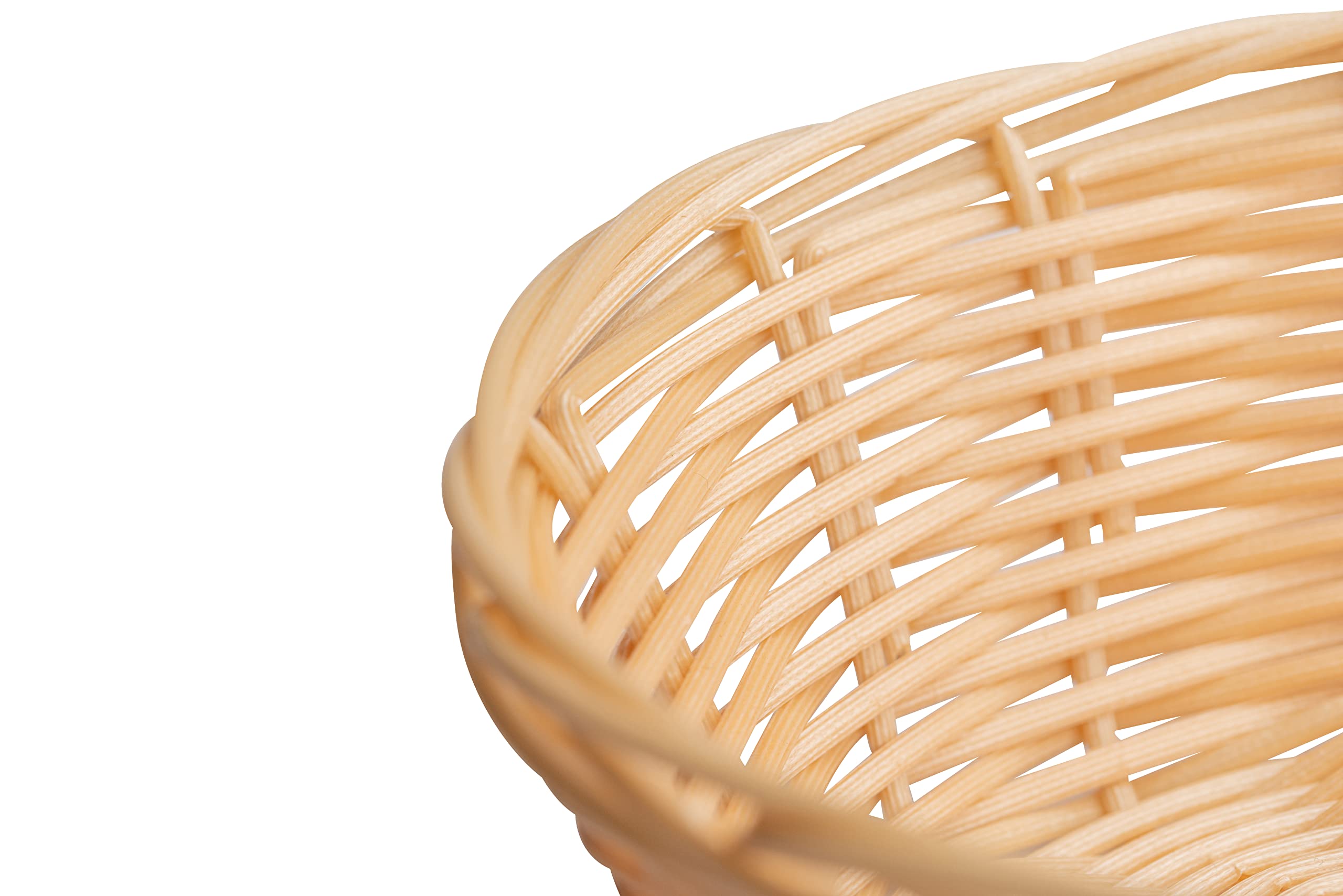 Geschenkkörbe, leer, kleiner Geschenkkorb, für Brot, Osterfüllung, Montessori, Servieren, Urlaub/Weihnachten, recycelter Kunststoff, gewebtes Weidengeflecht, Großpackung – 25,4 x 15,2 x 7,6 cm (10
