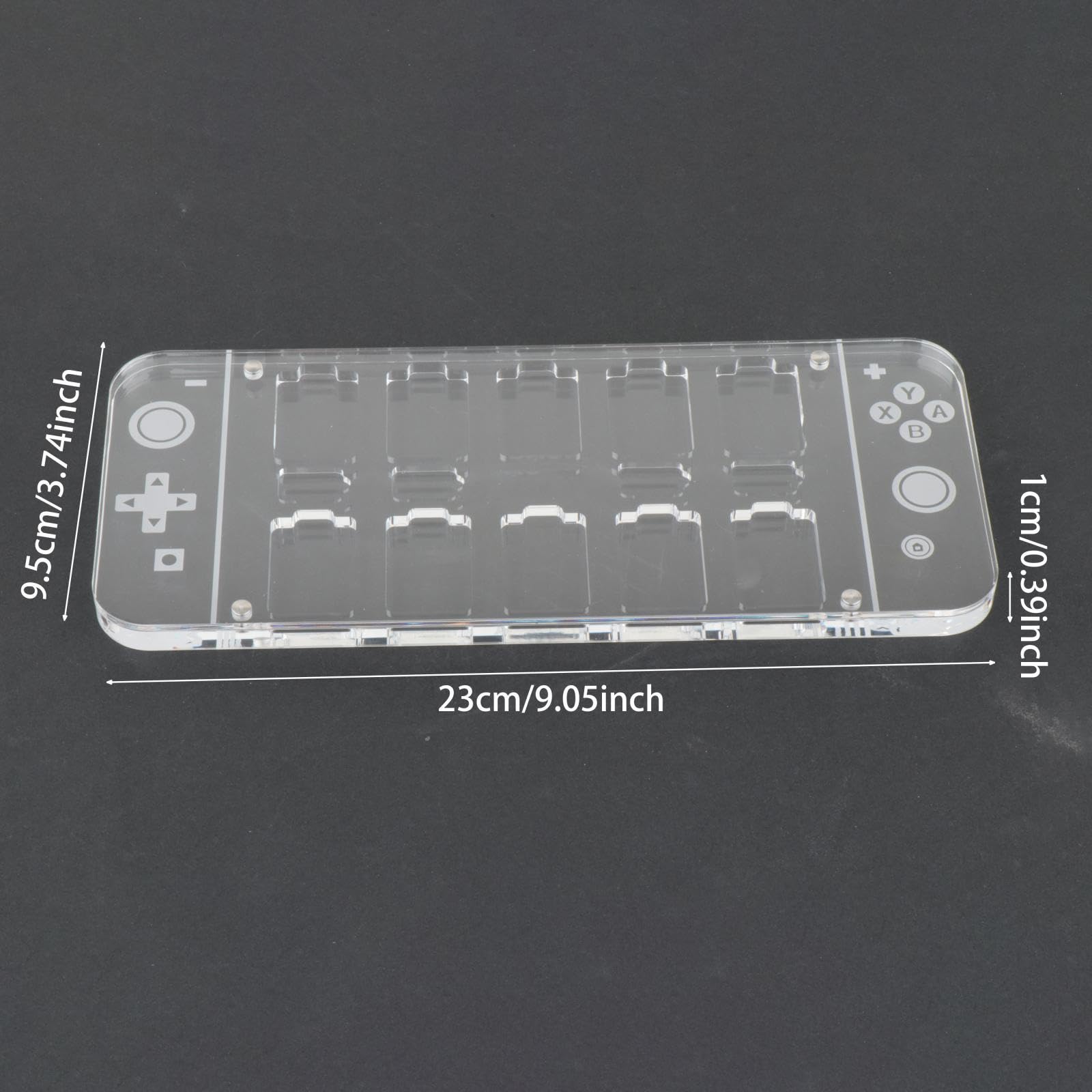 Estuche de Almacenamiento con Ranura para Tarjetas, acrílico, Ligero, para decoración de Mesa, portátil, protección, Multifuncional, Compacto, Rectangular