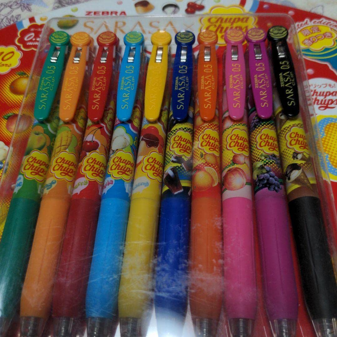 Amazon.co.jp: チュッパチャップスSARASAサラサクリップボールペン  