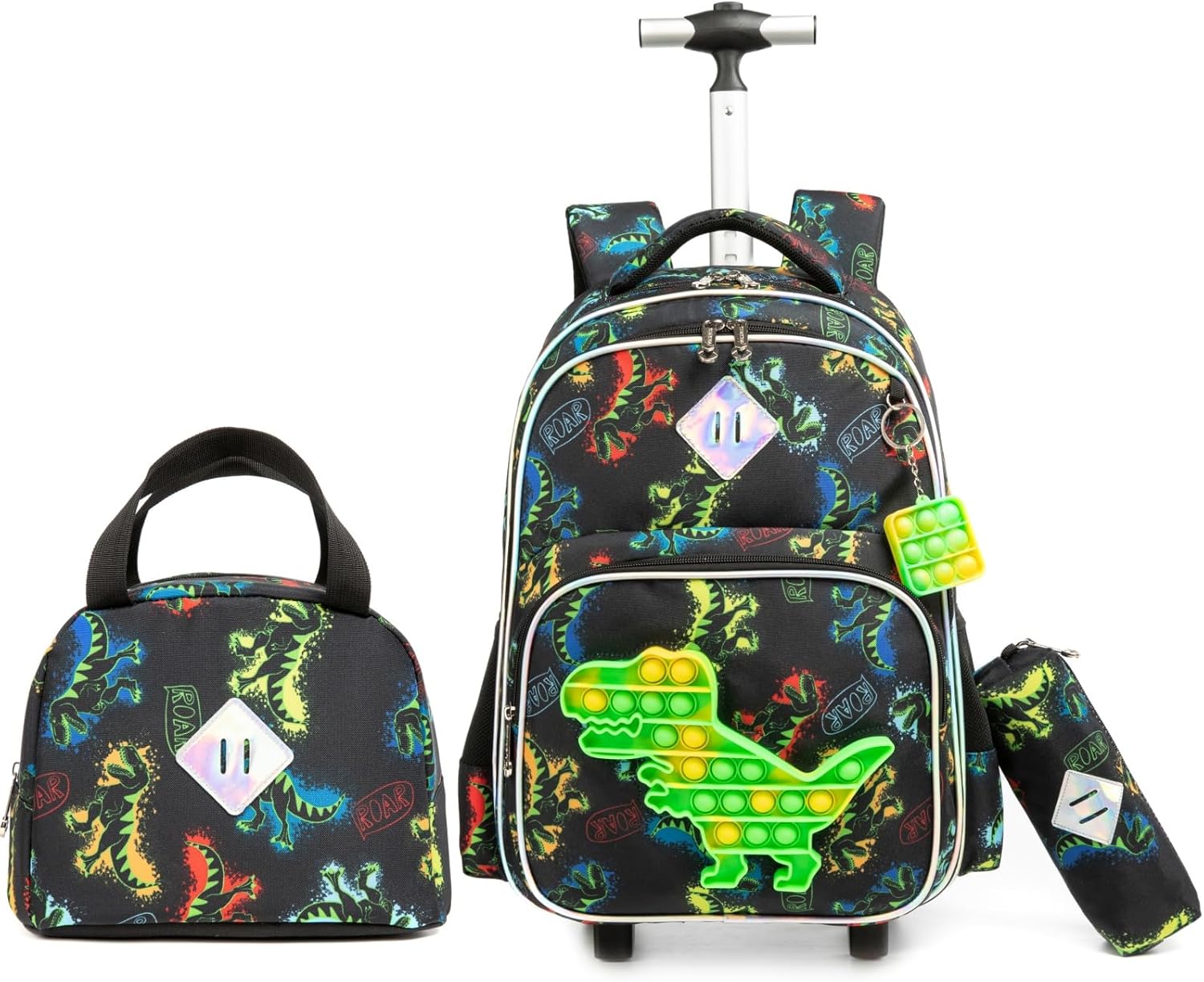 Egchescebo Kids Rolling Dinosaur Backpack for Boys Kuwait Ubuy