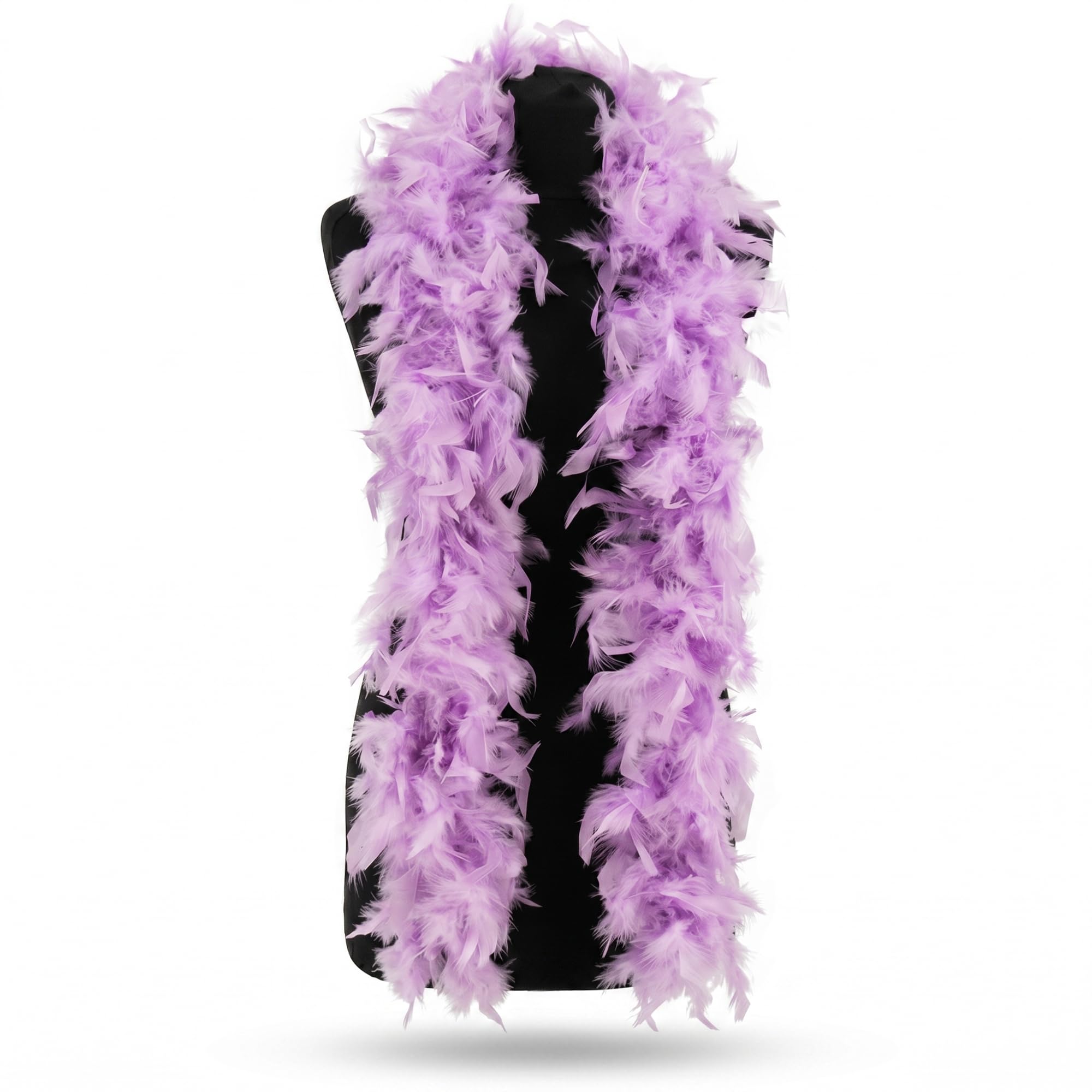 Lilac Lavender Turkey Feather 100g Boa, Fluffy Soft Costume Dance Party — image 1