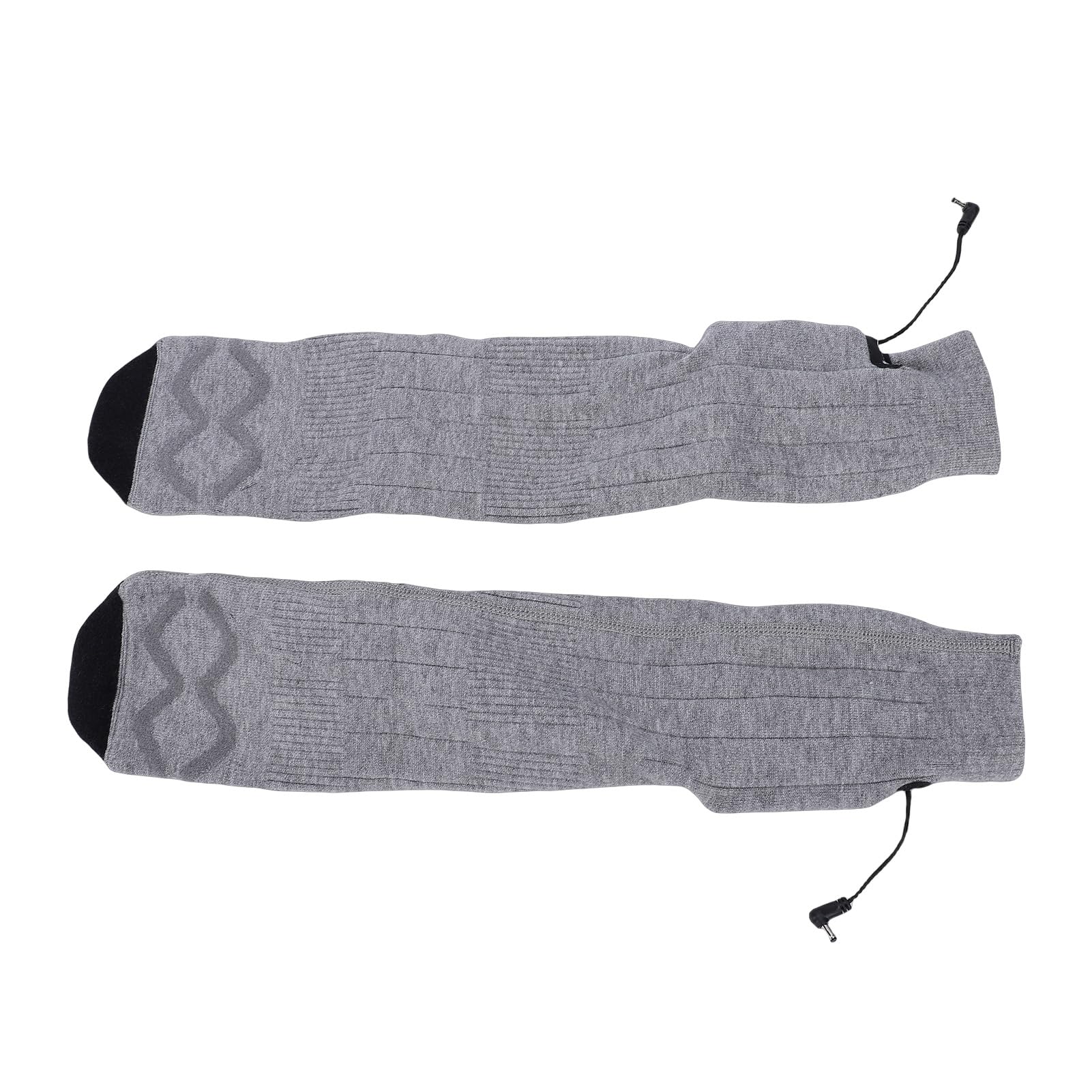 Calze riscaldate per uomo e donna, comode, ricaricabili, riscaldanti, per sci, campeggio, colore grigio, 2 paia